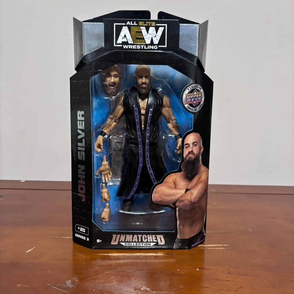 Aew john silver action figure